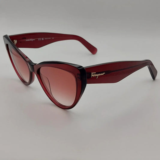 Salvatore Ferragamo SF930S 606 – Γυναικεία Πολυτέλεια σε Burgundy Butterfly Design
