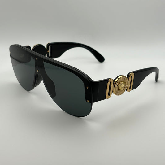 Versace Medusa Biggie Shield Sunglasses [VE4391 GB1/87] – Unisex Πολυτέλεια με Ιταλική Υπογραφή